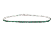 Jewellery - TENNIS BRACELET, 18K white gold - View 1