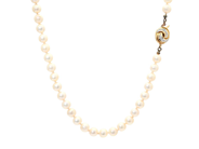 Jewellery - PEARL NECKLACE, clasp in 18K gold - View 1
