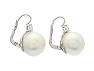Jewellery - PEARL EARRINGS, 18K white gold - View 2