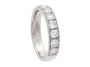 Jewellery - ETERNITY RING, 18K white gold - View 1