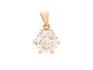Jewellery - SOLITAIRE PENDANT, 18K gold - View 1