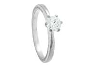 Jewellery, SOLITAIRE RING, 18K white gold, in auction: Lilla jewellery – Tuesday 24 February