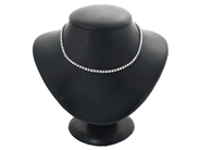 Jewellery - RIVIERE NECKLACE, 18K white gold - View 2