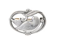 Jewellery, BROOCH, silver, in auction: Lilla jewellery – Tuesday 10 February