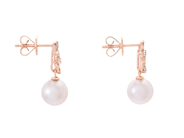 Jewellery - PEARL EARRINGS, 18K rose gold - View 2