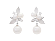 Jewellery - PEARL EARRINGS, 18K white gold - View 1