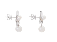 Jewellery - PEARL EARRINGS, 18K white gold - View 2