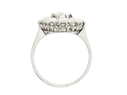 Jewellery - CLUSTER RING, Platinum - View 2