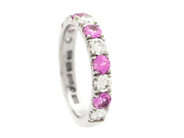 Jewellery - ETERNITY RING, 18K white gold - View 1