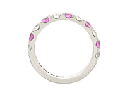 Jewellery - ETERNITY RING, 18K white gold - View 2