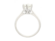 Jewellery - SOLITAIRE RING, platinum - View 2