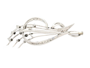 Jewellery - BROOCH, 18K white gold - View 2