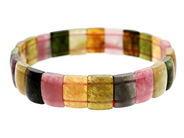Jewellery, BRACELET, slices of tourmaline approx. 12 x 8 mm, in auction: Lilla jewellery – Tuesday 24 February