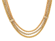 Jewellery, NECKLACE, 18K three-coloured gold, in auction: Valentine – Saturday 7 February