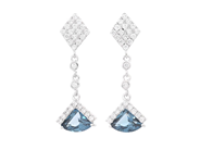 Jewellery - EARRINGS, 18K white gold - View 1