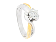 Jewellery - SOLITAIRE RING, 18K gold - View 1