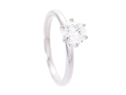 Jewellery - SOLITAIRE RING, 18K white gold - View 1