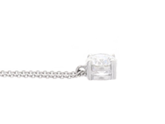 Jewellery - SOLITAIRE NECKLACE, 18K white gold - View 2