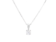 Jewellery - PENDANT/CHAIN, 18K white gold - View 1