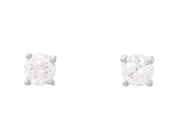 Jewellery - SOLITAIRE EARRINGS, platinum - View 1
