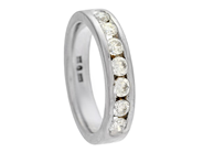 Jewellery - ETERNITY RING, 18K white gold - View 1