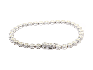 Jewellery - TENNIS BRACELET, 14K white gold - View 2