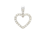 Jewellery - PENDANT, hjärta,18K white gold - View 1