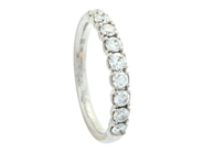 Jewellery - ETERNITY RING, 18K white gold - View 1
