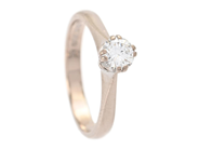 Jewellery - SOLITAIRE RING, 18K white gold - View 1
