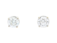 Jewellery, SOLITAIRE EARRINGS, 18K white gold, in auction: Modern – Saturday 14 February
