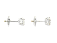 Jewellery - SOLITAIRE EARRINGS, 18K white gold - View 2
