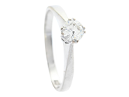 Jewellery, SOLITAIRE RING, 18K white gold, in auction: Lilla jewellery – Tuesday 10 February