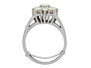 Jewellery - CLUSTER RING, 18K white gold - View 2