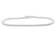 Jewellery, TENNIS BRACELET, 18K white gold, in auction: Modern – Saturday 14 February