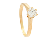 Jewellery, SOLITAIRE RING, 18K gold, in auction: Lilla jewellery – Tuesday 24 February