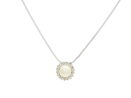 Jewellery, PENDANT/CHAIN, 18K white gold, in auction: Lilla jewellery – Tuesday 24 February