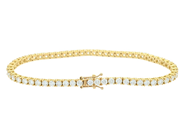 Jewellery - TENNIS BRACELET, 18K gold - View 2