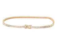Jewellery - TENNIS BRACELET, 18K gold - View 2