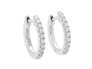 Jewellery, EARRINGS, 18K white gold, in auction: Lilla jewellery – Tuesday 24 February