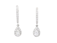 Jewellery, EARRINGS, 18K white gold, in auction: Lilla jewellery – Tuesday 24 February