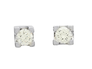 Jewellery, SOLITAIRE EARRINGS, 18K white gold, in auction: Lilla jewellery – Tuesday 24 February