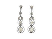 Jewellery - EARRINGS, 18K guld- and white gold - View 1
