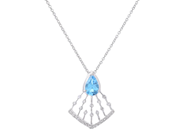 Jewellery - PENDANT/CHAIN, 18K white gold - View 1