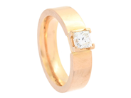 Jewellery - SOLITAIRE RING, 18K rose gold - View 1