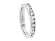 Jewellery - FULL ETERNITY RING, platinum - View 1