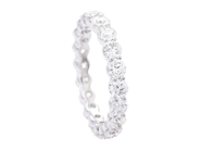 Jewellery - FULL ETERNITY RING, 18K white gold - View 1