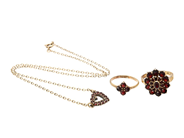 Jewellery, JEWELLERY SET, necklace, in auction: Lilla jewellery – Tuesday 24 February