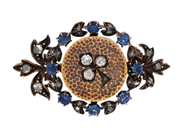 Jewellery, BROOCH, 18K gold/silver, in auction: Classic – Saturday 21 February