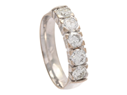 Jewellery, ETERNITY RING, 18K white gold, in auction: Classic – Saturday 21 February