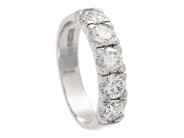 Jewellery, ETERNITY RING, 18K white gold, in auction: Classic – Saturday 21 February